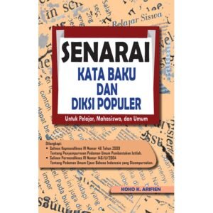 Senarai Kata Baku dan Diksi Populer untuk Pelajar, Mahasiswa, dan Umum